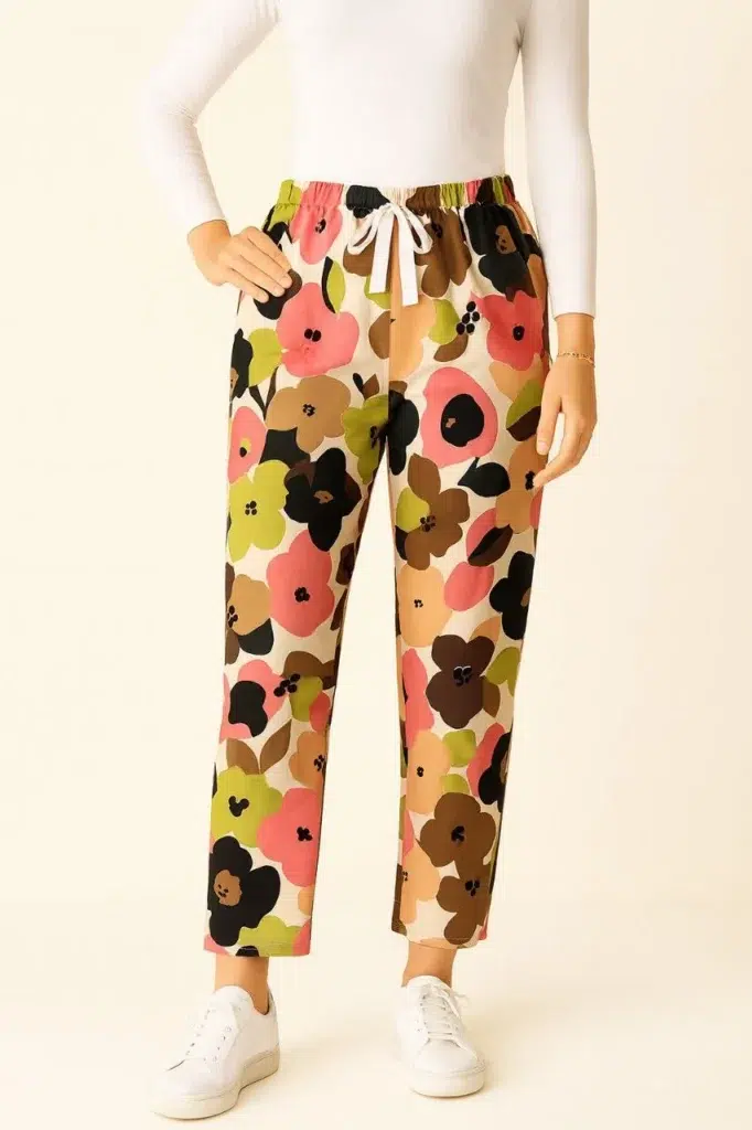 شلوار گلدار