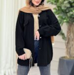 شومیز کتان کاغذی کد:1093 - Image 8