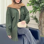 شومیز کتان کاغذی کد:1093 - Image 5