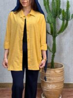 شومیز لینن بقل دکمه کد:1109