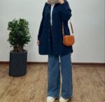 مانتو کتان کاغذی قدبلند کد:1137 - Image 4