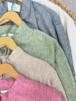 شومیز جلوبسته لینن کد:1134 - Image 7