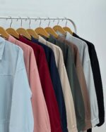 مانتو کتان کاغذی قدبلند کد:1137 - Image 11