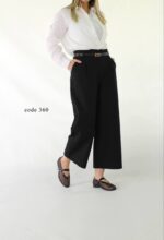 شلوار واید لگ لینن کد:1141