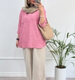 شومیز جلوبسته لینن کد:1134