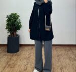 مانتو کتان کاغذی قدبلند کد:1137 - Image 3