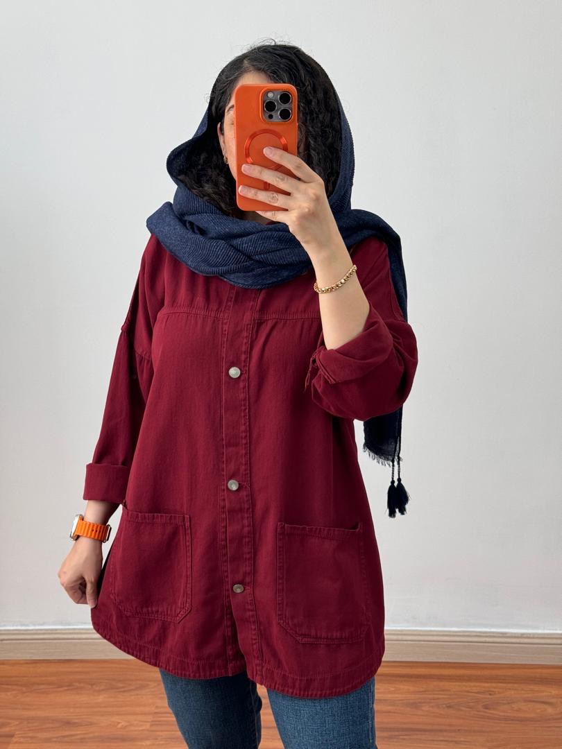 10804b0f-55b8-4fd3-b74e-de48847fca52 مانتو جیب پایین خنک کد:1145 - Image 1