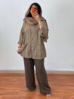 مانتو جیب پایین خنک کد:1145 - Image 6