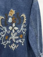 جین گلدوزی کد :1187 - Image 5