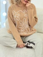 بلوز بافت انتزاعی کد:1219 - Image 6