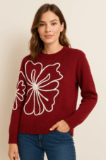 بلوز بافت گل درشت کد:1208