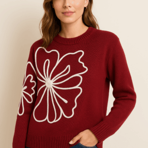 بلوز بافت گل درشت کد:1208