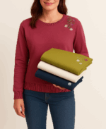 بلوز دورس یقه گلدوزی کد:1240