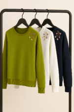 بلوز دورس یقه گلدوزی کد:1240 - Image 5