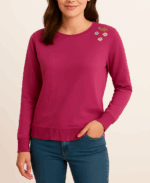 بلوز دورس یقه گلدوزی کد:1240 - Image 4