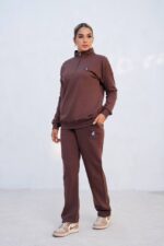 بلوز دورس نیم زیپ و شلوار کد:1242 - Image 2