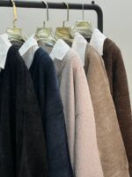 بلوز مخمل یقه سفید کد:1247