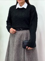 بلوز بافت برگی کد:1249 - Image 7