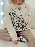 بلوز بافت انتزاعی کد:1219 - Image 8