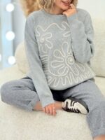 بلوز بافت انتزاعی کد:1219 - Image 4