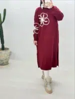 پیراهن بافت گلدوزی کد:1213