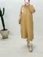 پیراهن بافت گلدوزی