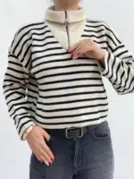 بافت نیم زیپ باکسی