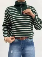 بافت نیم زیپ باکسی کد  : 1238 - Image 4