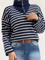 بافت نیم زیپ باکسی کد  : 1238 - Image 3