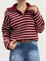 بافت نیم زیپ باکسی کد  : 1238 - Image 2