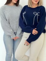 بلوز بافت پاپیونی کد:1256 - Image 6