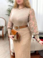 بلوز بافت استین طرحدار:1266 - Image 5